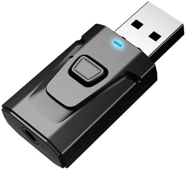 Alt view image 3 of 3 - 4 in 1 USB Bluetooth Transmitter Receiver with Mic Handsfree Calling 3.5mm Aux RCA Stereo Wireless Audio Adapter Rich
