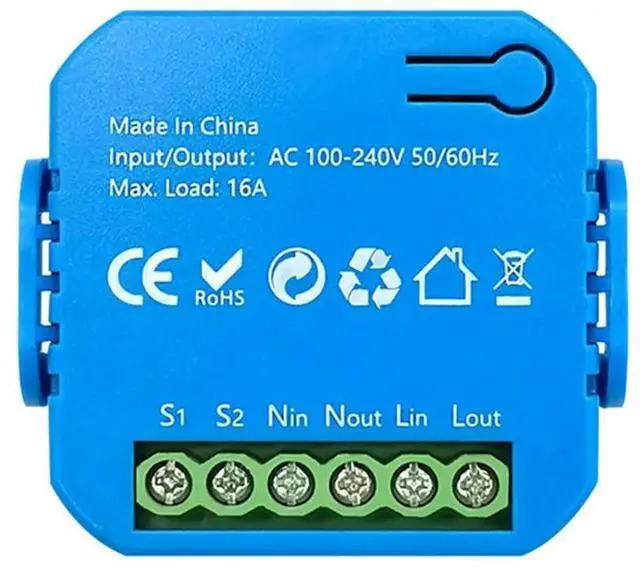 Alt view image 2 of 4 - Zigbee Switch Module Tuya 2 Way Light Control Timing Dual Control 16A Energy Monitoring For Google Home Alexa