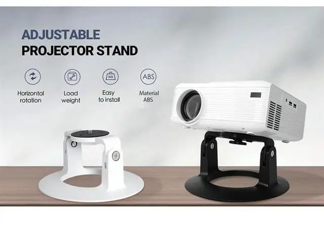 Alt view image 3 of 4 - Projector Stand For XGIMI JMGO For Home Theater Universal Desktop Support 180° Rotatable Bracket Holder