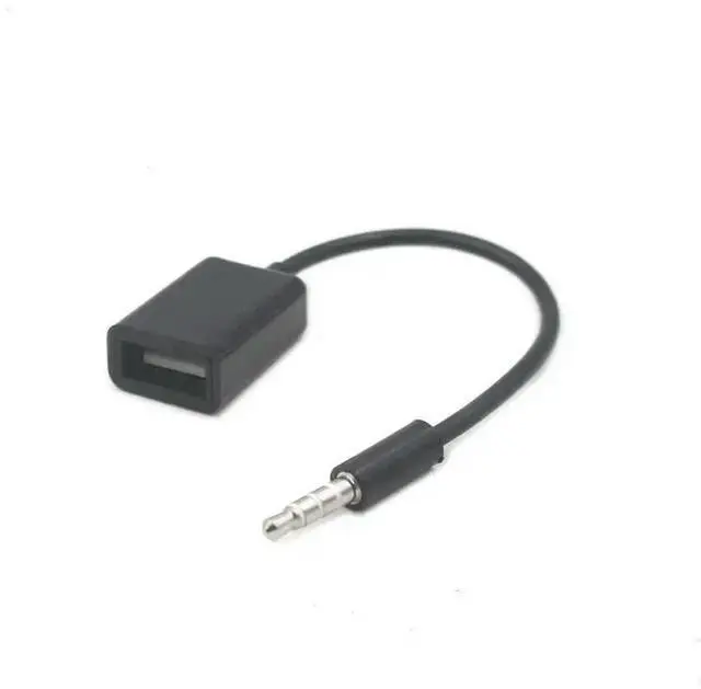 Alt view image 3 of 3 - 3.5mm Male AUX Audio Plug Jack To USB 2.0 Female Converter Cord Cable Car MP3 Adapters Converters Cable Accessories