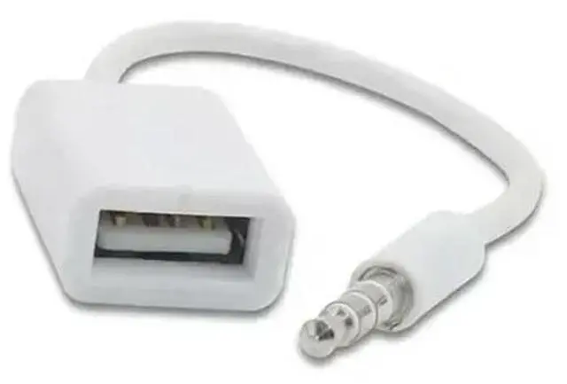 Alt view image 2 of 3 - 3.5mm Male AUX Audio Plug Jack To USB 2.0 Female Converter Cord Cable Car MP3 Adapters Converters Cable Accessories