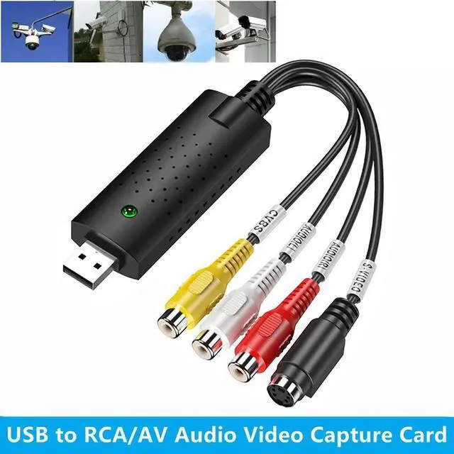 Alt view image 2 of 4 - USB Audio Video Capture Card Adapter with USB Cable USB 2.0 to RCA Video Capture Converter For TV DVD VHS Capture Device