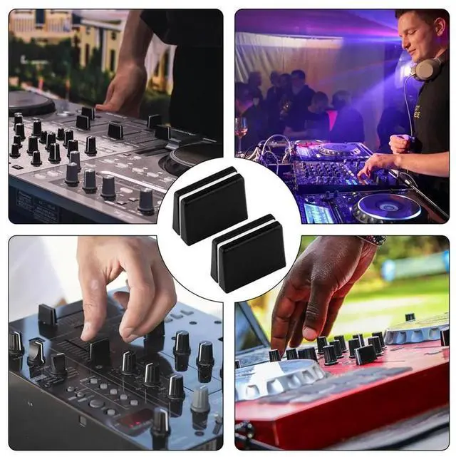 Main image of 10pcs Fader Caps Mixer Fader Slider Knobs Replacement Buttons Caps for Mixer Console Accessories
