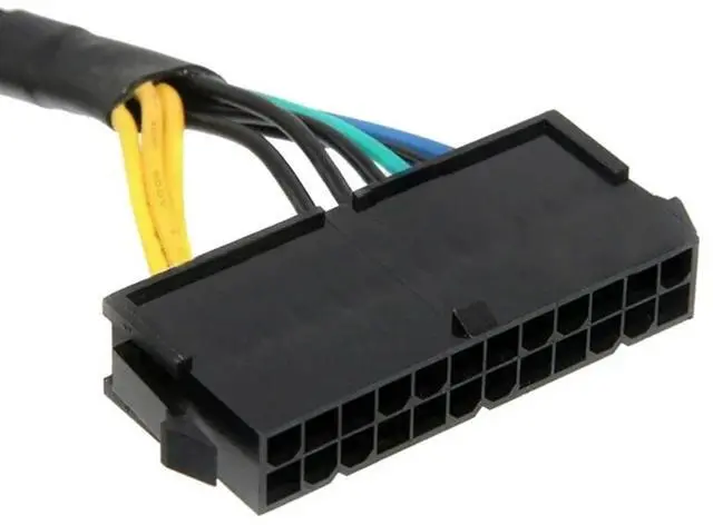 Alt view image 2 of 3 - 24 Pin to 10 Pin Adapter Cable ATX PSU Main Power Supply Cable Braided Sleeved Cable for Motherboard Rich