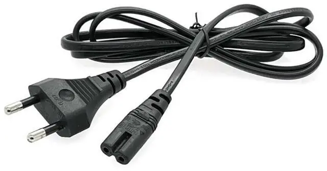 Alt view image 3 of 3 - Universal Power Cable 1.5M 2-Hole Charging Cable 8-Character Tail for LED LCD TV Printer Power Cord EU Plug Rich