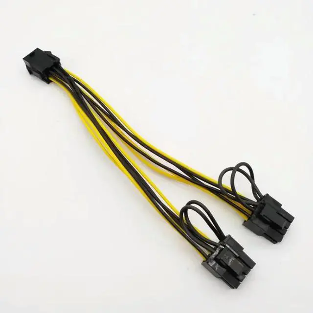 Main image of Power Cable, PCI Express 6Pin to Dual 8 Pin, PCI-E 6-pin to Dual 6+2-pin (6-pin/8-pin) Power Splitter Cable, Graphics Card