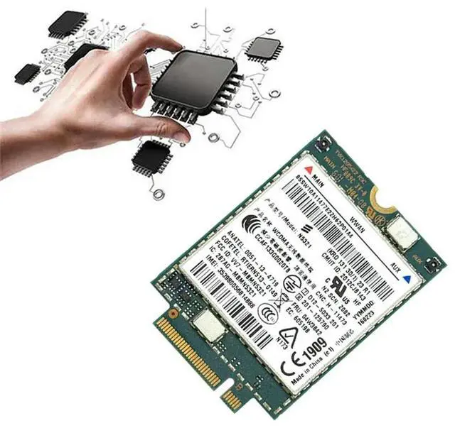 Alt view image 3 of 3 - N5321 FRU 04W3842 WWAN 3G Wireless Module Adapter Card Supports Multiple Systems