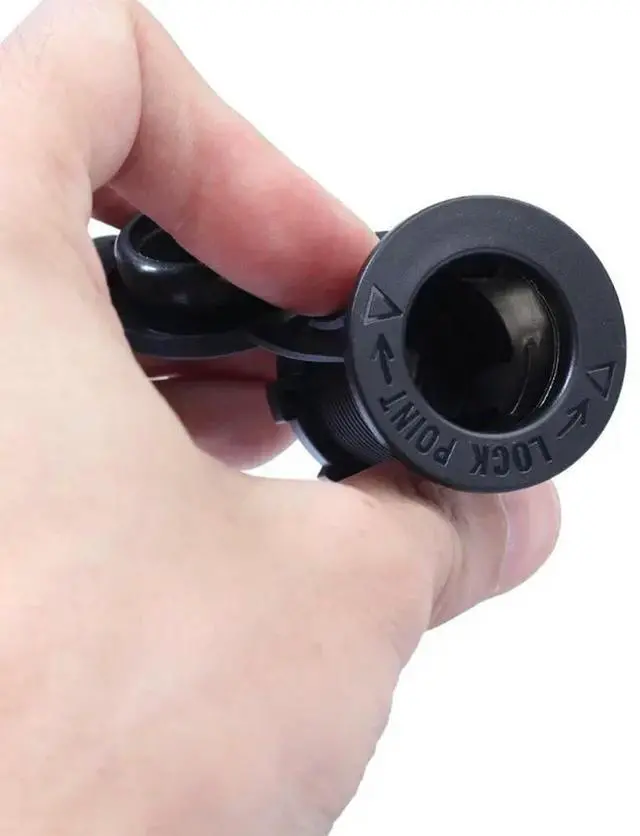 Alt view image 2 of 3 - Cigarette Lighter Socket Car Marine Motorcycle ATV RV Lighter Socket Power Outlet Socket Receptacle 12V Waterproof Plug