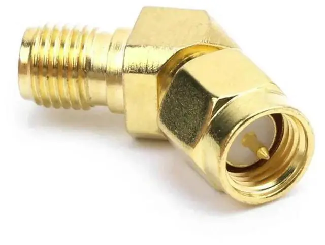 Alt view image 2 of 3 - SMA Male To SMA Female 45 135 Degree Bevel Adapter Connector For FPV Goggle Antenna