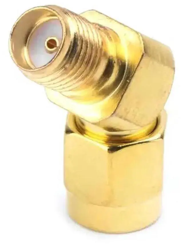 Alt view image 3 of 3 - SMA Male To SMA Female 45 135 Degree Bevel Adapter Connector For FPV Goggle Antenna