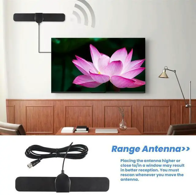 Main image of 300 Mile Range Antenna TV Digital HD Skywire 4K Antena Digital Indoor HDTV 1080P Rich