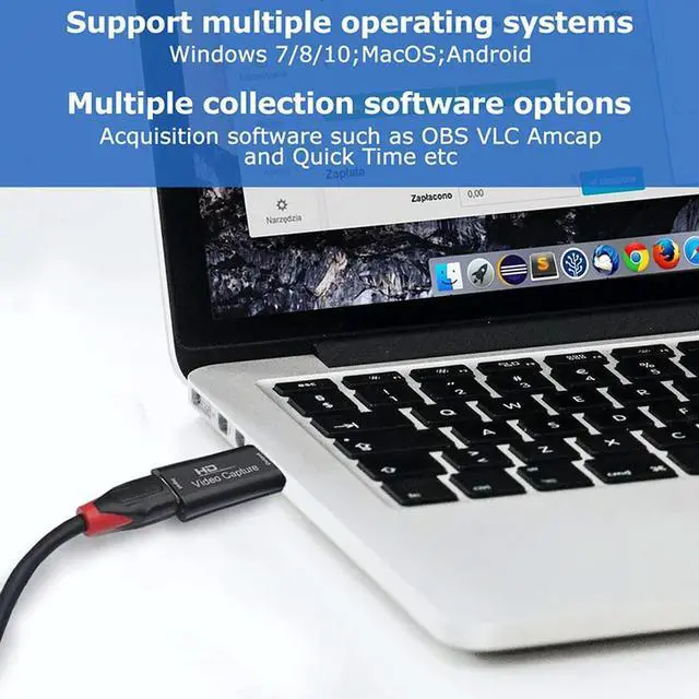 Alt view image 4 of 4 - l 4K Video Capture Card USB2.0 HDMI-compatible 1080P 60fps Grabber Recorder for PS4 Game DVD Camera Recording Live Streaming