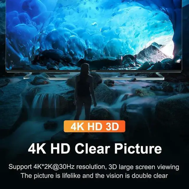 Alt view image 2 of 4 - HDMI-Compatible Splitter 4K Switch KVM Bi-Direction 1x2/2x1 HDMI-compatible Switch 2 In1 Out for TV Box PS4/3 Switcher Adapter