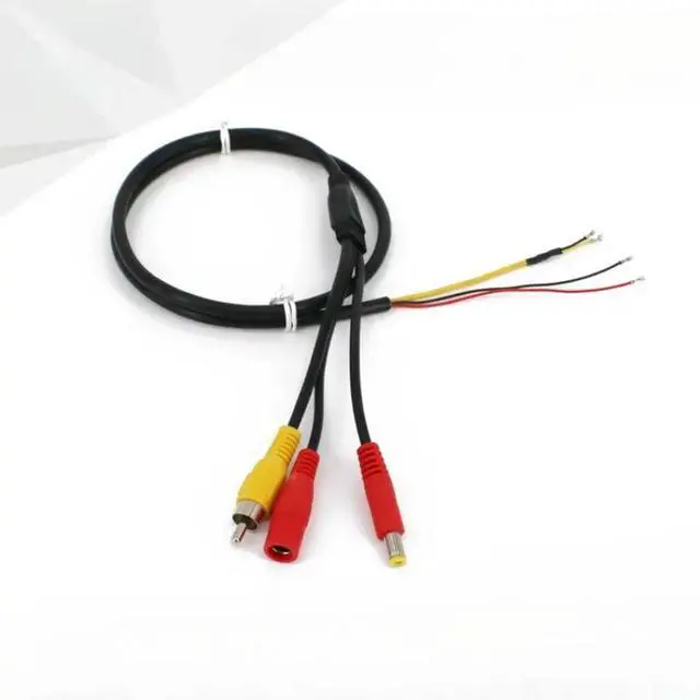 Alt view image 2 of 3 - Av+dc Power Supply Audio 4p Rca Male Dc Male Dc Female For Camera Analog Tail Line