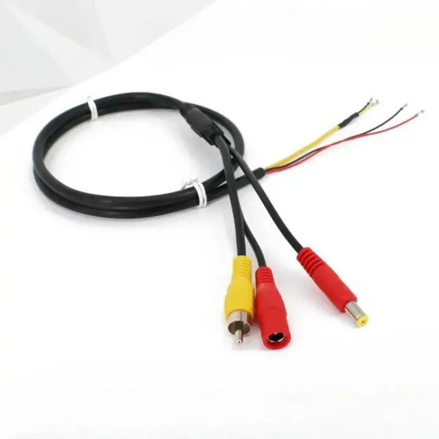 Main image of Av+dc Power Supply Audio 4p Rca Male Dc Male Dc Female For Camera Analog Tail Line