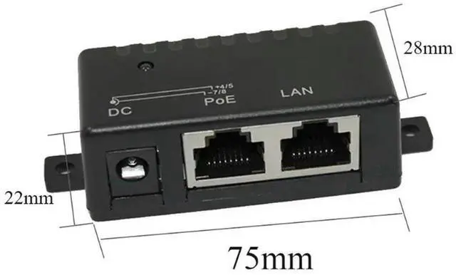 Main image of 12V 24V 48V/1A POE Passive Injector Power Splitter for IP Camera POE Mount Power Adapter Module Accessories Power Supply