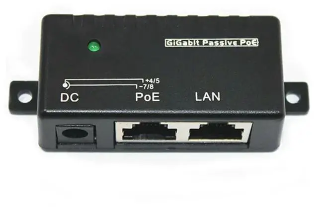 Alt view image 3 of 3 - 12V 24V 48V/1A POE Passive Injector Power Splitter for IP Camera POE Mount Power Adapter Module Accessories Power Supply