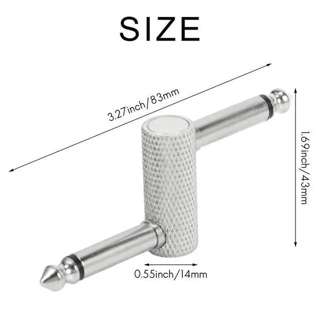 Alt view image 2 of 3 - 6.35 Adapter Plug Pedal Coupler Sz Type Connector For Guitar Effect Pedal 1/4 Inch High-Grade Amplifier Adapter Rich