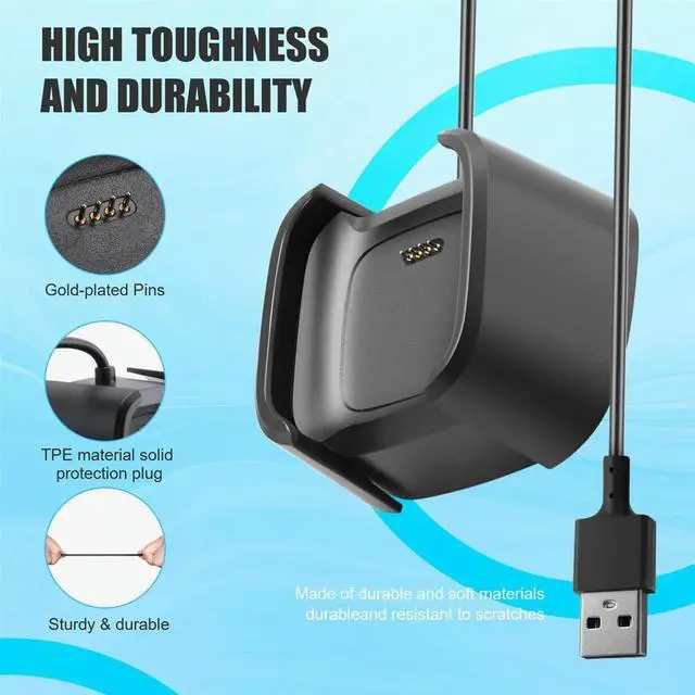 Main image of Charger Compatible for Fitbit Versa 2,Replacement USB Charging Cable for Versa 2 Smart Watch Accessories Rich