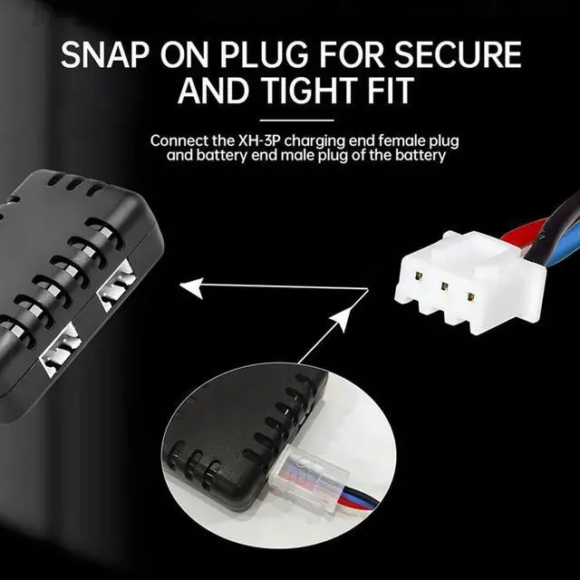 Main image of 2S 7.4V 2-In-1 Charger with XH-3P Connector Plug for AX24 SCX24 UTB18 SCX24 RC Cars & Trucks,7.4V 2S Lithium Batteries Rich