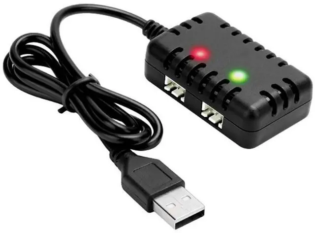 Alt view image 3 of 3 - 2S 7.4V 2-In-1 Charger with XH-3P Connector Plug for AX24 SCX24 UTB18 SCX24 RC Cars & Trucks,7.4V 2S Lithium Batteries Rich