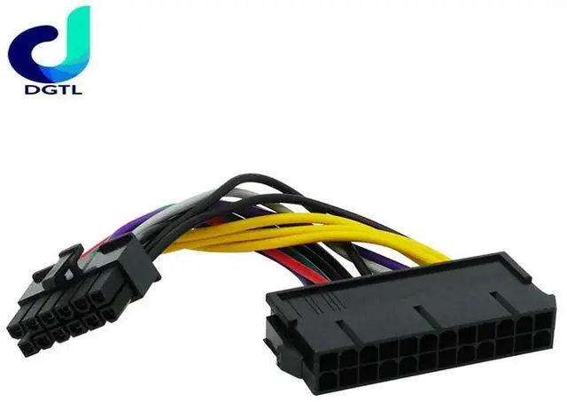 Main image of 14cm 24Pin To 12Pin Power Cable ATX 24-Pin Female To 12-Pin Male PSU Converter Adapter For Q87H3 18AWG Computer Accessories
