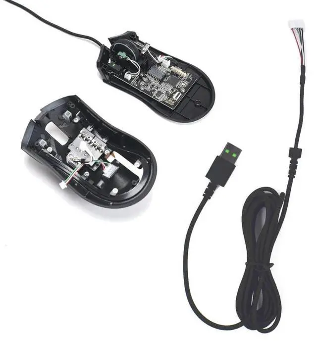 Alt view image 2 of 4 - Mouse USB Cable for Mamba Elite Mouse Replacement Accessories Durable Wear Resistant Nylon Line 2.2m