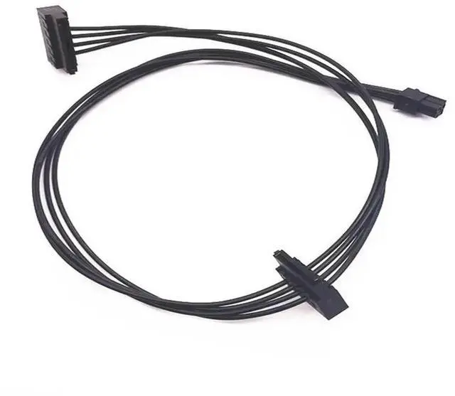 Alt view image 2 of 3 - 4 Pin to SATA Power Cable 35CM/45CM/65CM for Mainboard Interface SSD HDD Hard Drive Data Supply Cord