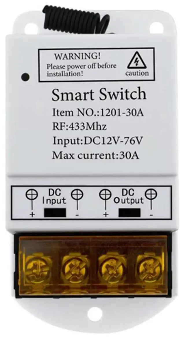 Alt view image 3 of 4 - Tuya Switch 30A Remote Control Automation Module APP Remote Control DC12-76V Relay High Power