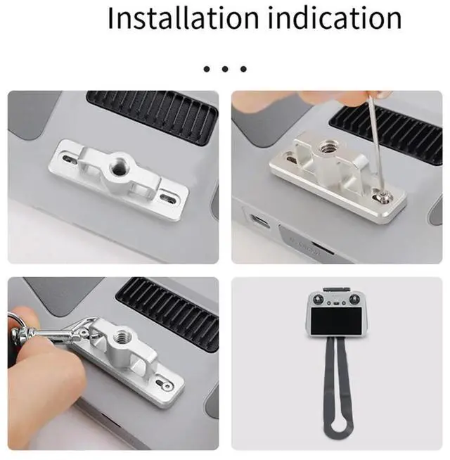 Alt view image 2 of 3 - Strap Buckle Holder for RC2/RC Remote Control with Screen Mount Board Hook Bracket Drone Accessories Rich