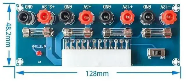 Alt view image 3 of 3 - XH-M229 Desktop PC Chassis Power ATX Transfer to Adapter Board Power Supply Circuit Outlet Module 24Pin Output Terminal 24 pins