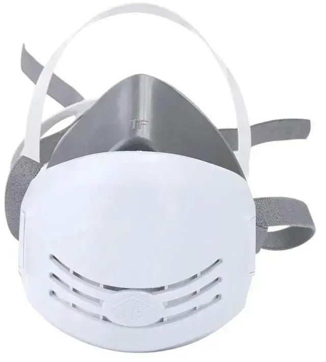 Alt view image 3 of 3 - Industrial Dust Masks, Paint Polished, Antifouling Masks, Construction Safety, Replaceable 3 Filter, Rubber Dust Masks