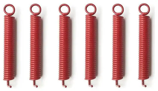 Alt view image 3 of 3 - 6 in Pack Noiseless Tremolo Springs, Electric Guitar Bridge Spring, Fits FR, TS, NR, DP Style Guitars, Red Rich