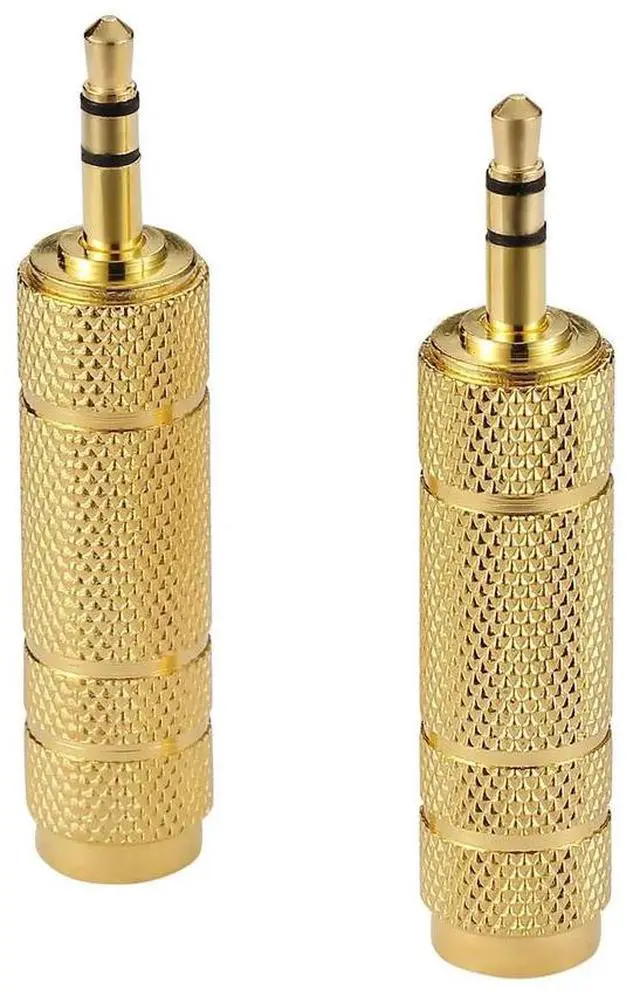 Alt view image 3 of 3 - 6.5 To 3.5 Audio Adapter, 3.5mm Male Hole To 6.35 Female Plug, Big To Small, 5PCS Microphone Headset