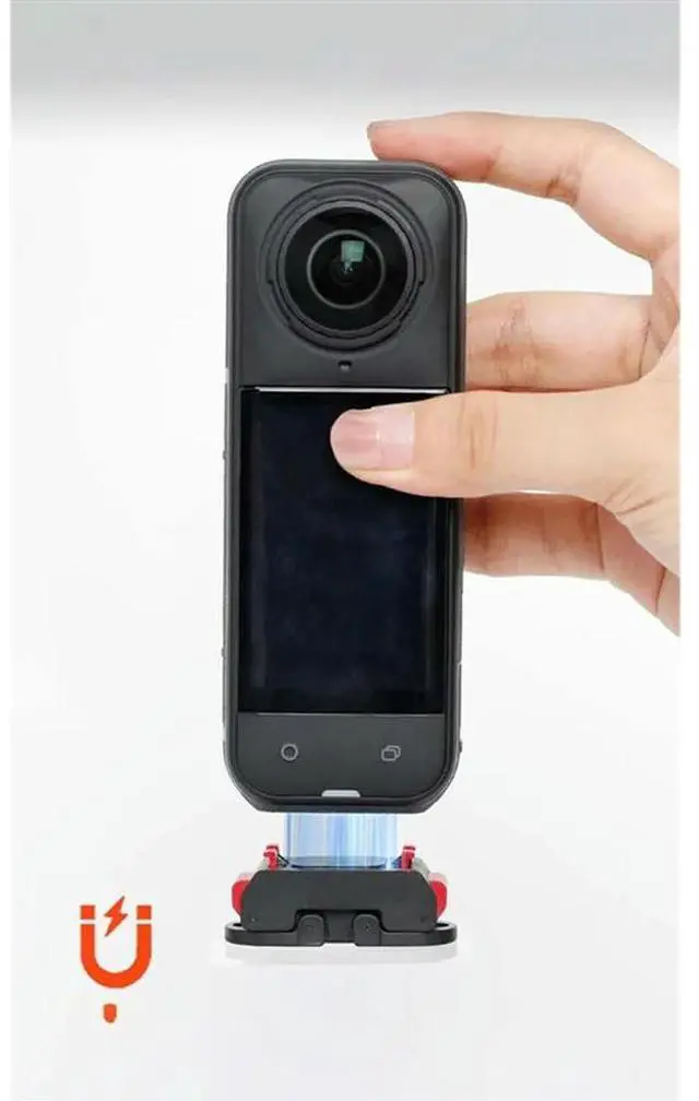 Alt view image 3 of 3 - For X5 Compatible Magnetic Quick Release Mount Adapter Camera Stand Mount For 360 X5