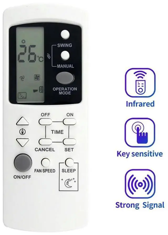 Main image of Air Conditioner Remote Control For Galanz AC Air Conditioner Replace GZ-1002B-E1