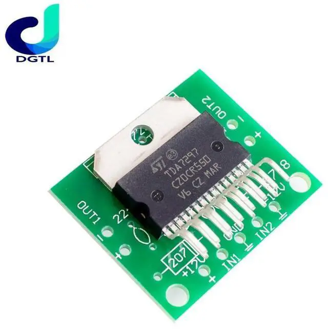 Alt view image 3 of 3 - 1set TDA7297 amplifier board spare parts dc 12v grade 2.0 dual audio encoding 15w electronic diy kit
