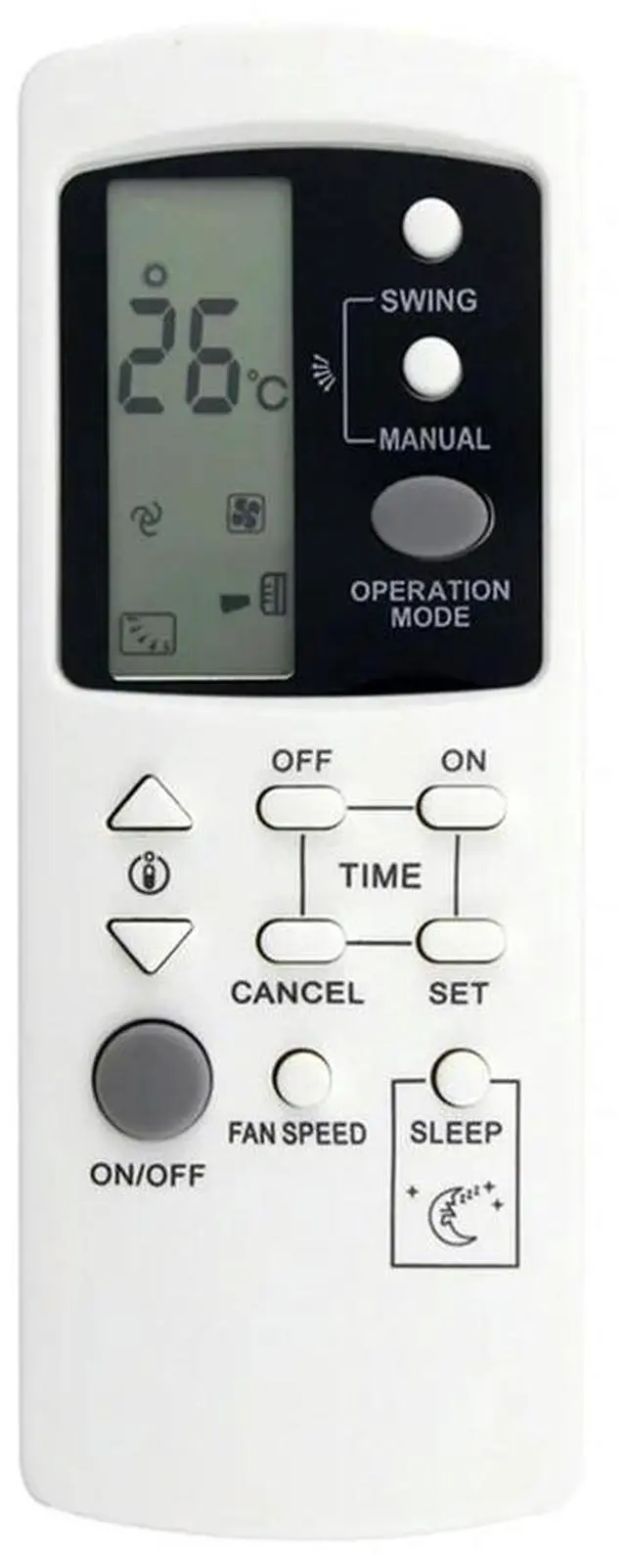 Alt view image 2 of 3 - Air Conditioner Remote Control For Galanz AC Air Conditioner Replace GZ-1002B-E1
