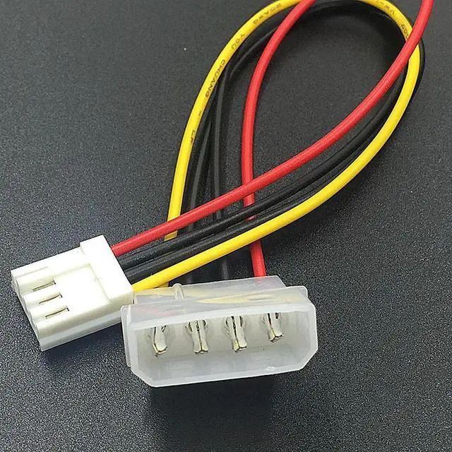 Alt view image 2 of 3 - 4 Pin Molex IDE Male to 4P ATA Female Power Cable to Floppy Drive Adapter Computer PC Floppy Drive Connector Cord PSU