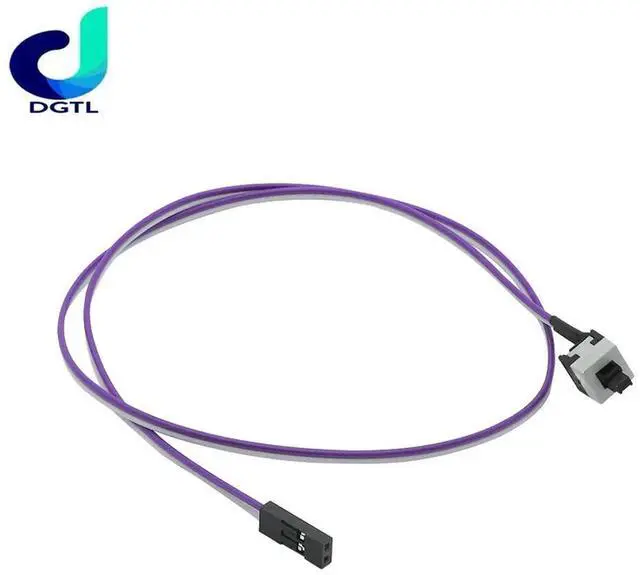 Alt view image 2 of 3 - 4pcs Computer Motherboard Power Cable Switch Push Button Switch On/Off/Reset Button Replacement Power Momentary Connector Cable