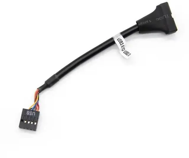 Main image of Cable for Floppy Drive Panel Motherboard Header Adapter Cord, USB 3.0 20 Pin Male To USB 2.0 9 Pin Female