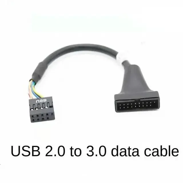 Alt view image 2 of 3 - Cable for Floppy Drive Panel Motherboard Header Adapter Cord, USB 3.0 20 Pin Male To USB 2.0 9 Pin Female