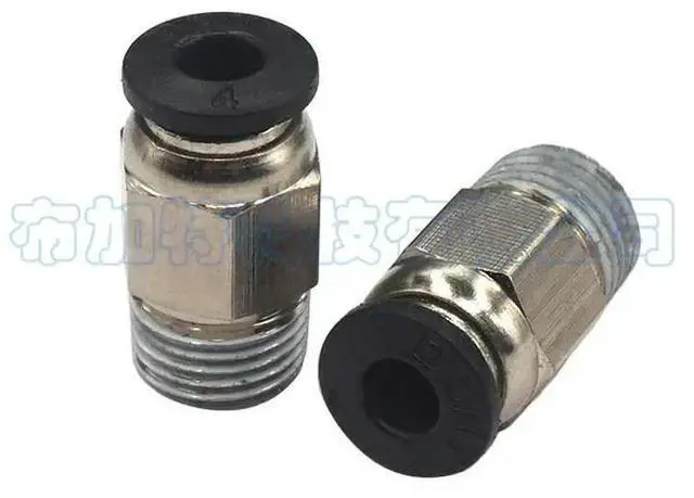 Main image of 3D Printer Parts, Plastic Straight Through Quick Connector, Self-locking, V6 Pneumatic Connector PC4 - m10, 3D Printer Accessori
