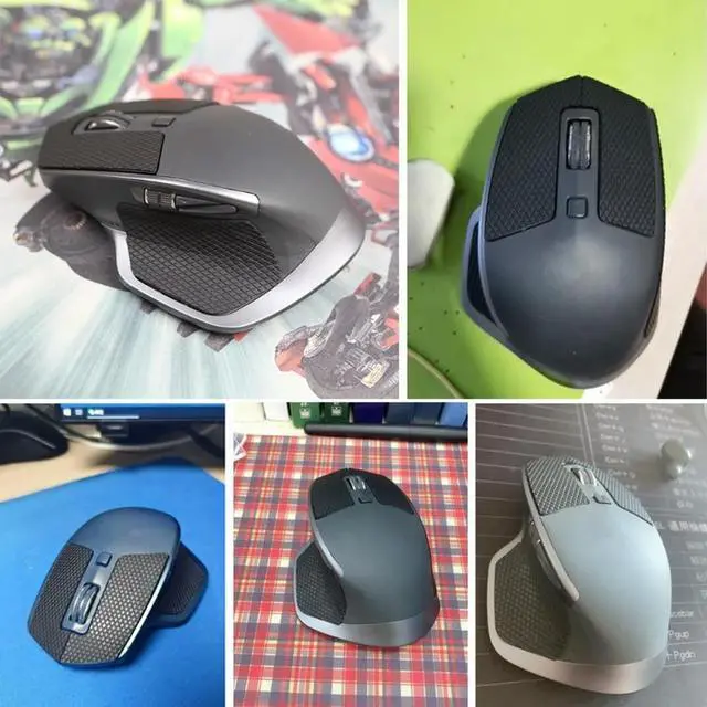 Main image of Fully-Wrap Mouse Skin Anti-slip Tape Mouse Skates Side Stickers for MX Master 2S Mouse Black