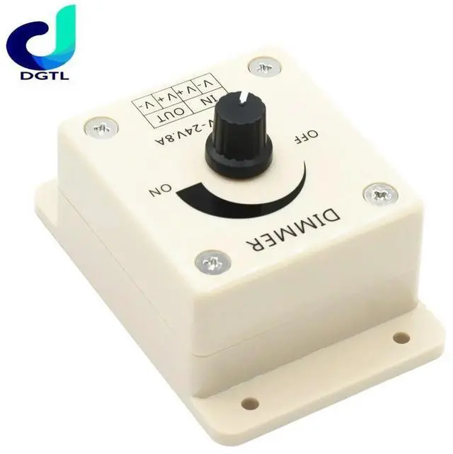 Alt view image 2 of 3 - Voltage Regulator DC-DC Voltage Stabilizer 8A Power Supply Adjustable Speed Controller DC 12V LED Dimmer 12 V