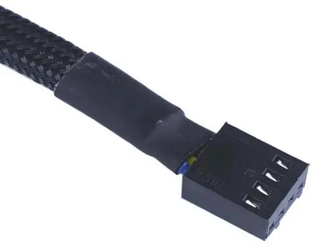 Main image of CPU Cooler Case PWM Cooling Fan Power Cable Hub Splitter Adapter, CPU Power Cable Hub 5 - Way 4Pin, Fan Power Spliter