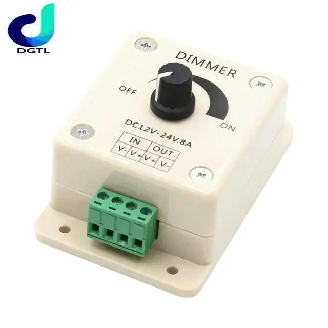 Alt view image 3 of 3 - Voltage Regulator DC-DC Voltage Stabilizer 8A Power Supply Adjustable Speed Controller DC 12V LED Dimmer 12 V