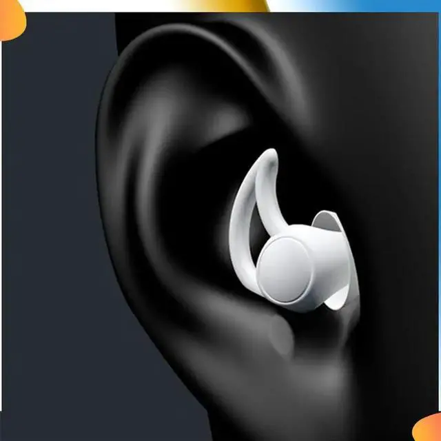 Alt view image 3 of 4 - 1 Pair Earplugs Comfortable Cone-Shaped Travel Sleep Noise-Proof Earplugs Sleep Sound Ear Protection