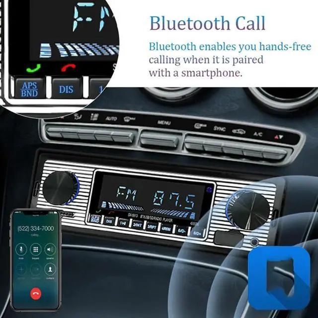 Main image of Car Radio Audio Player 1 Din Bluetooth Stereo Hands-Free Calling Player FM Receiver