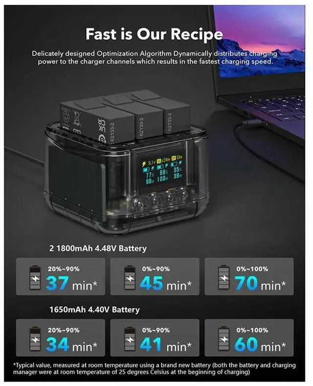 Alt view image 3 of 4 - For Acepro2 Fast Charging Charging Stand Acepro Charging Butler Triple Charging Charger